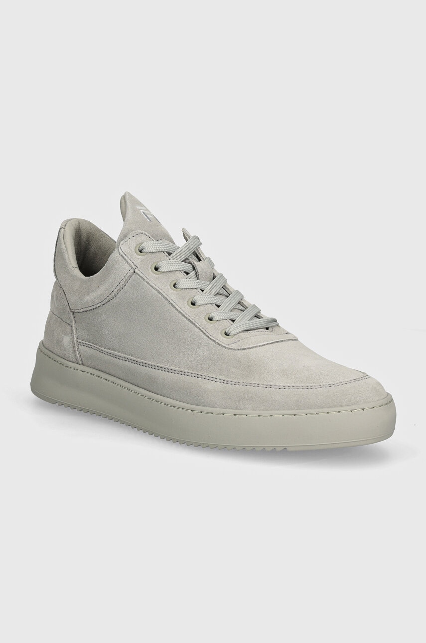 Filling Pieces  Semišové tenisky  Low Top Suede All Grey