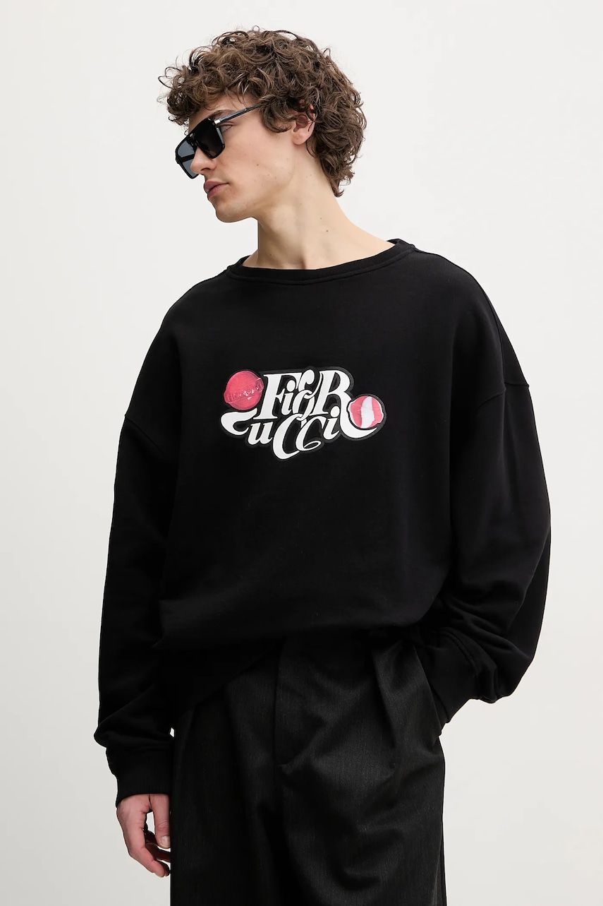 Fiorucci  Bavlněná mikina  Curly Lollipop Logo Relaxed Fit Sweatshirt
