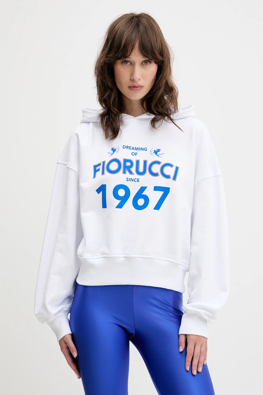 Fiorucci  Bavlněná mikina  Dreaming 1967 Print Boxy Fit Cropped Hoodie