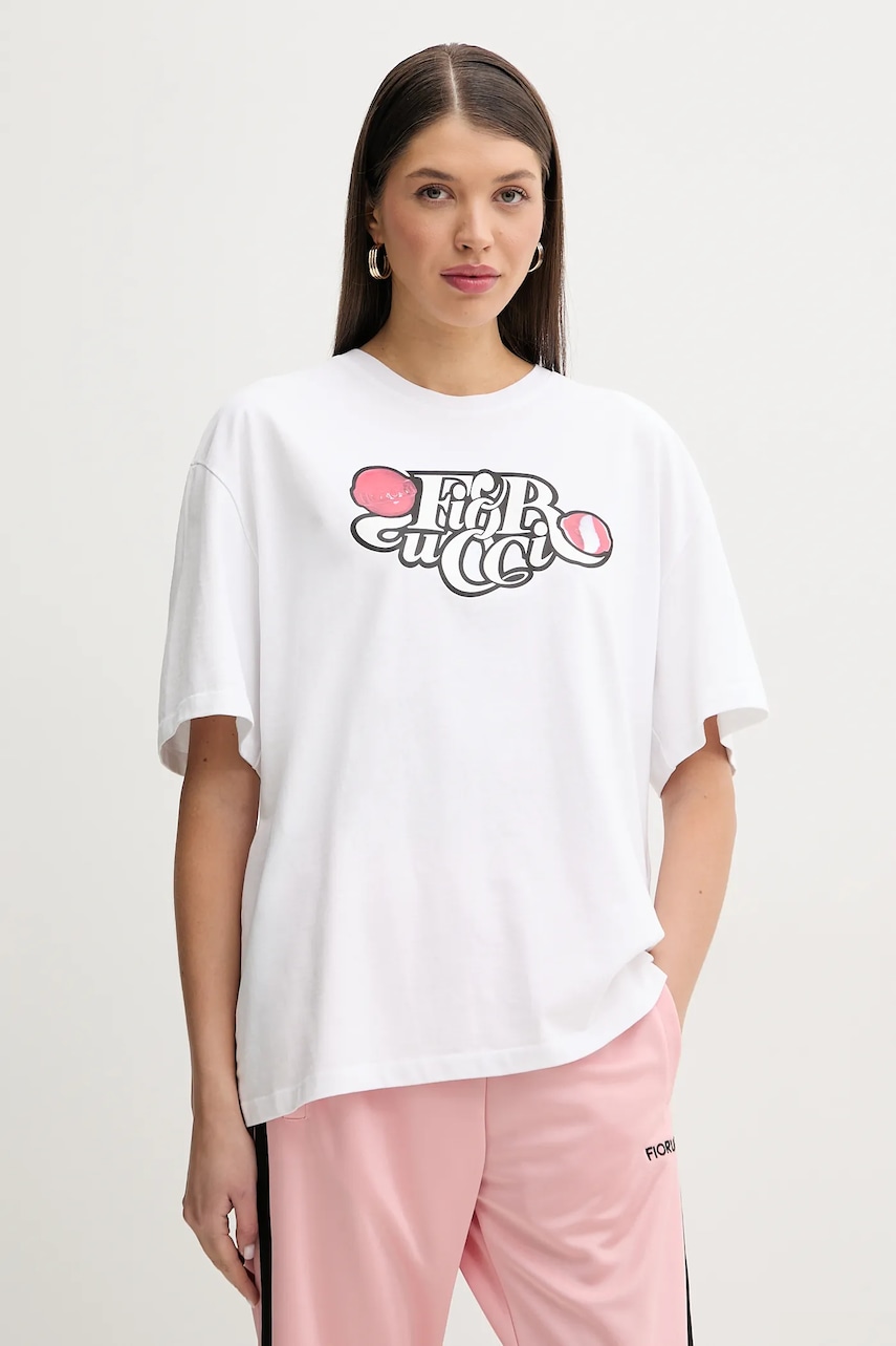 Fiorucci  Bavlněné tričko  Curly Lollipop Logo Boxy Fit T-Shirt