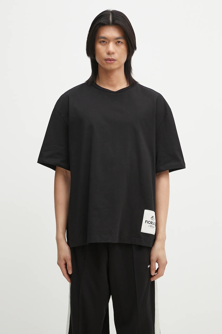 Fiorucci  Bavlněné tričko  Logo Label Boxy Fit