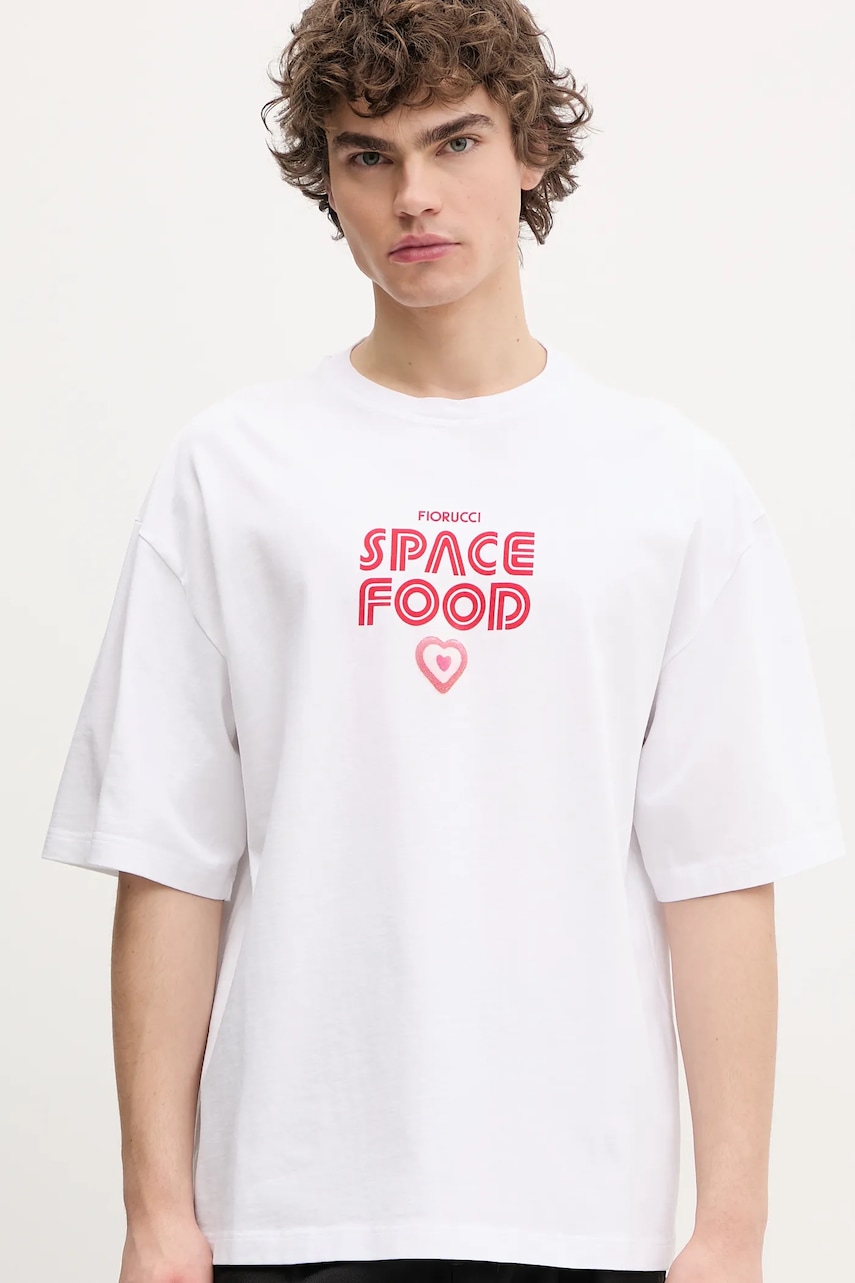 Fiorucci  Bavlněné tričko  Space Food Print Relaxed Fit T-Shirt