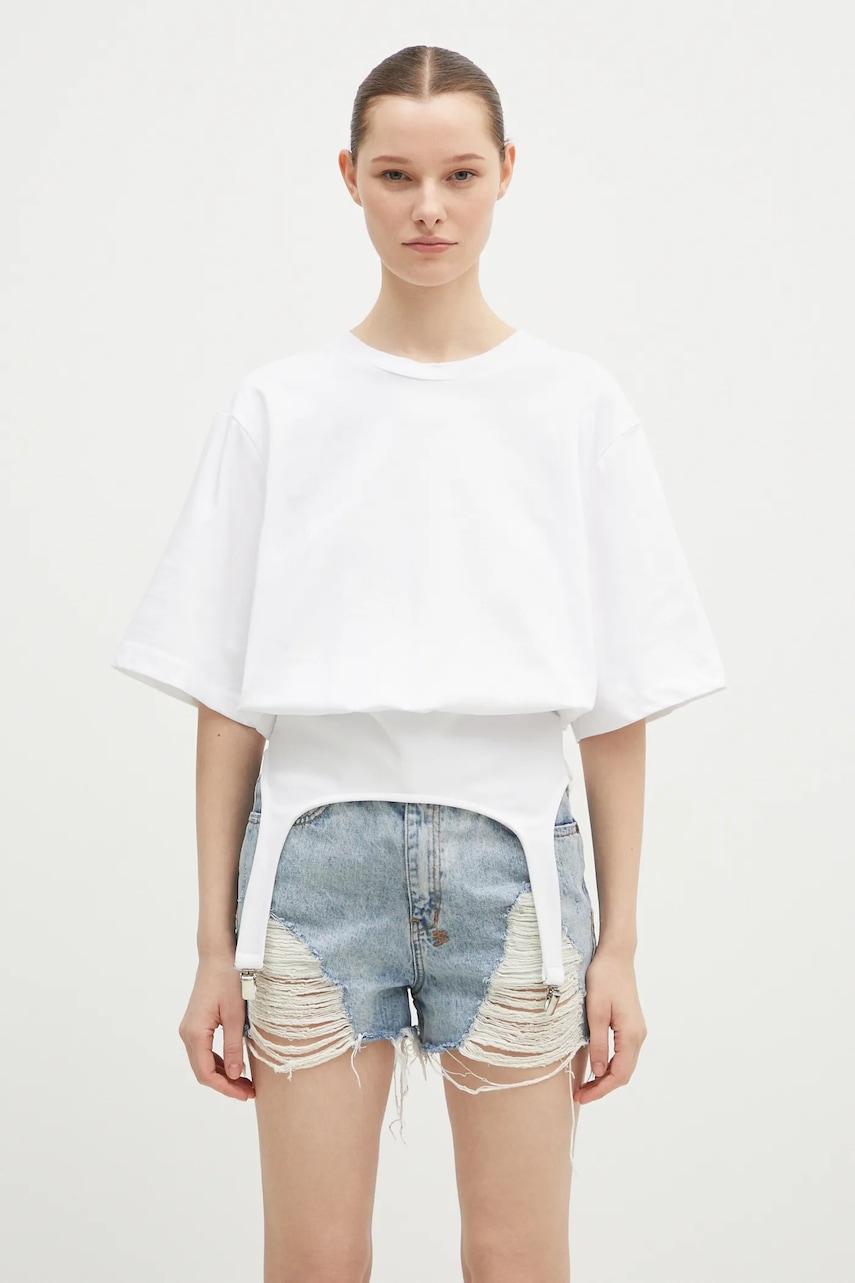 Fiorucci  Bavlněné tričko  Suspender Belt