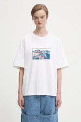 Fiorucci  Bavlněné tričko  Winter Waterskiing Print Boxy