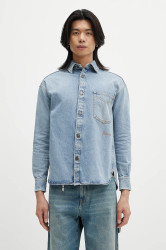 Fiorucci  Džínová košile  Open Back Embroidered Denim