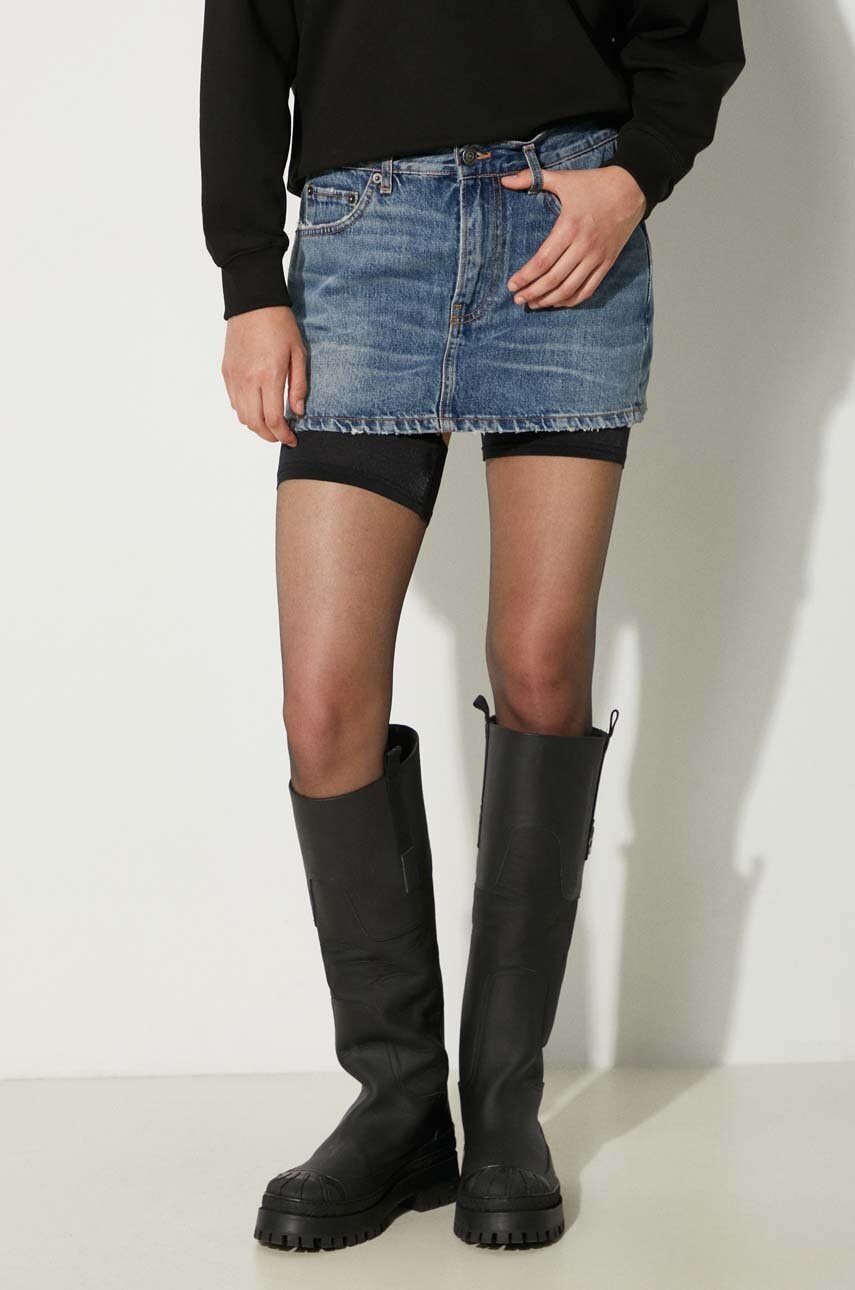 Fiorucci  Džínová sukně  Mid Blue Denim Mini Skirt