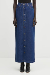 Fiorucci  Džínová sukně  Open Front Embroidered Maxi Denim