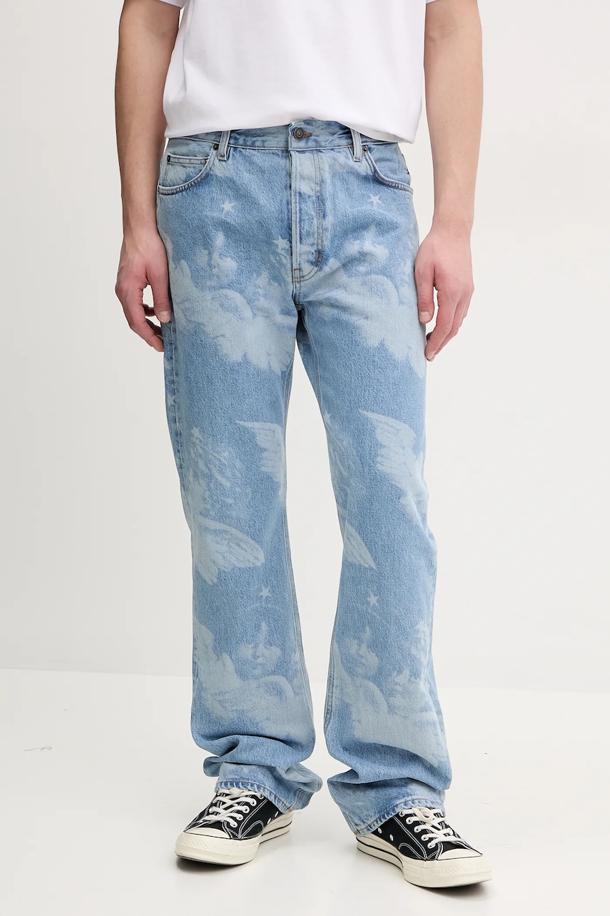 Fiorucci  Džíny  Angel Print Straight Fit Jeans