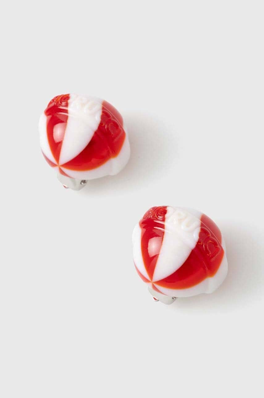 Fiorucci  Klipy  Red And White Mini Lollipop Earrings