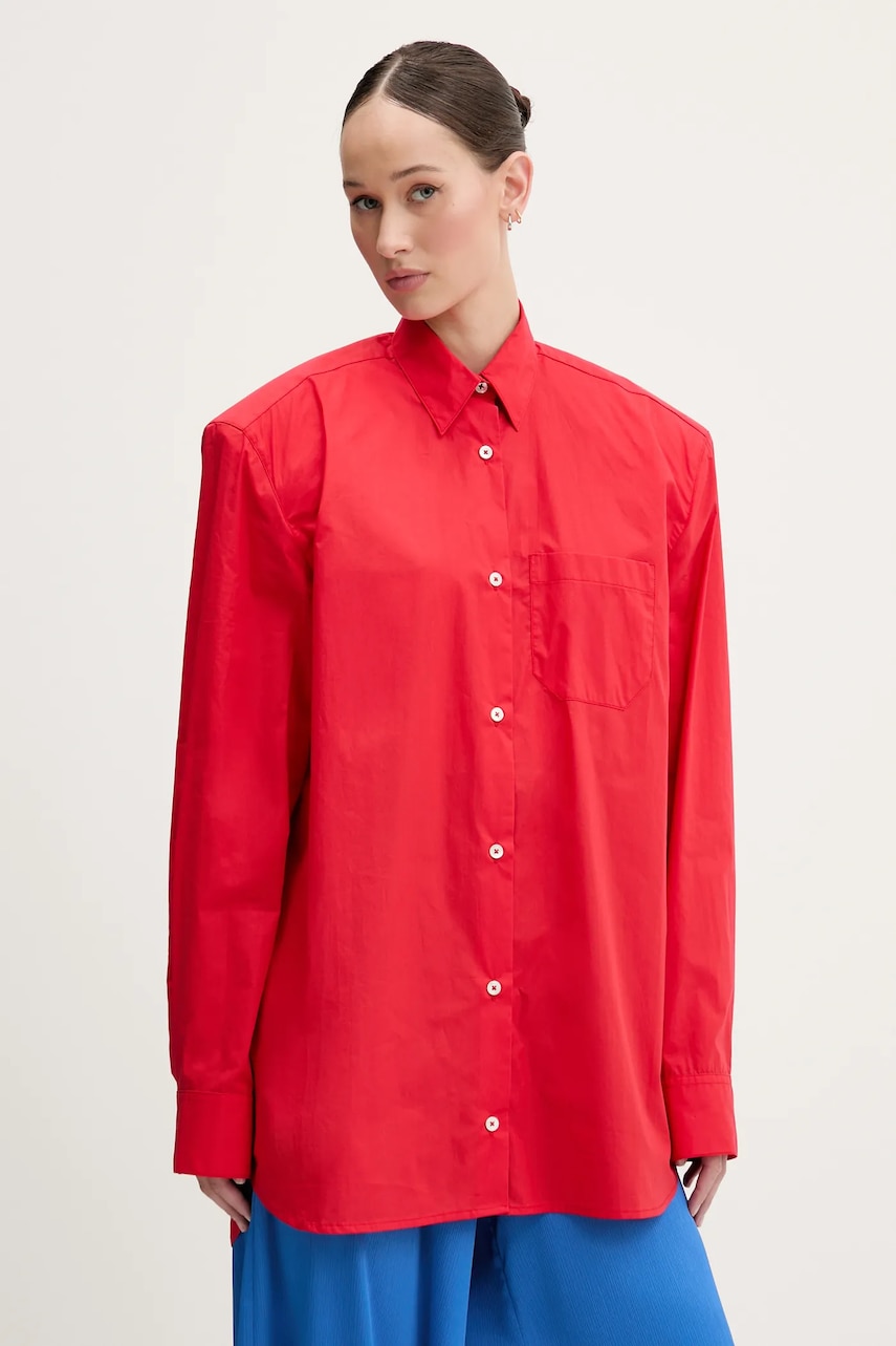 Fiorucci  Košile  Red Embroidered Padded Shirt
