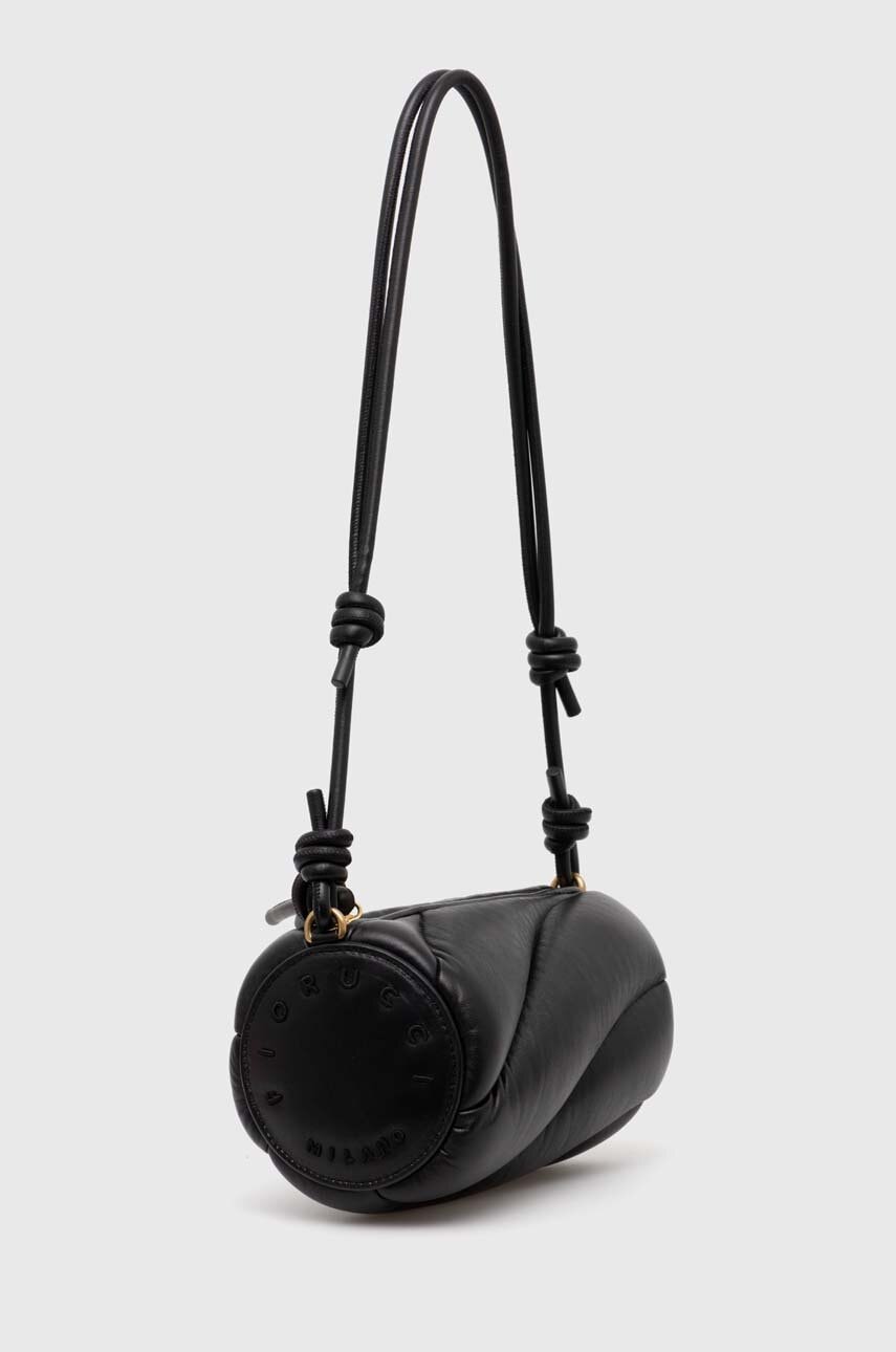 Fiorucci  Kožená kabelka  Black Leather Mella Bag