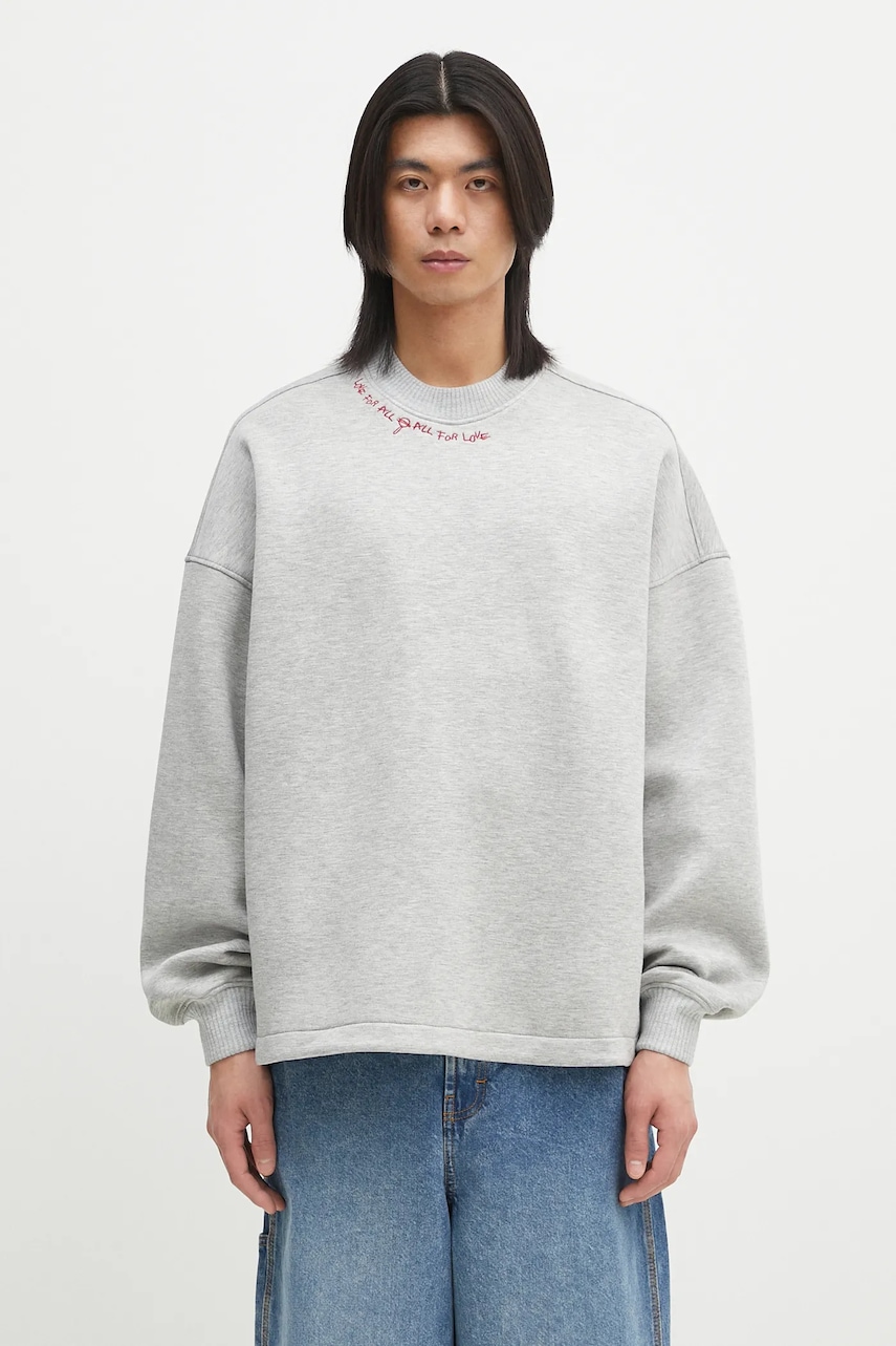 Fiorucci  Mikina  Neoprene Embroidered Neck Relaxed Fit