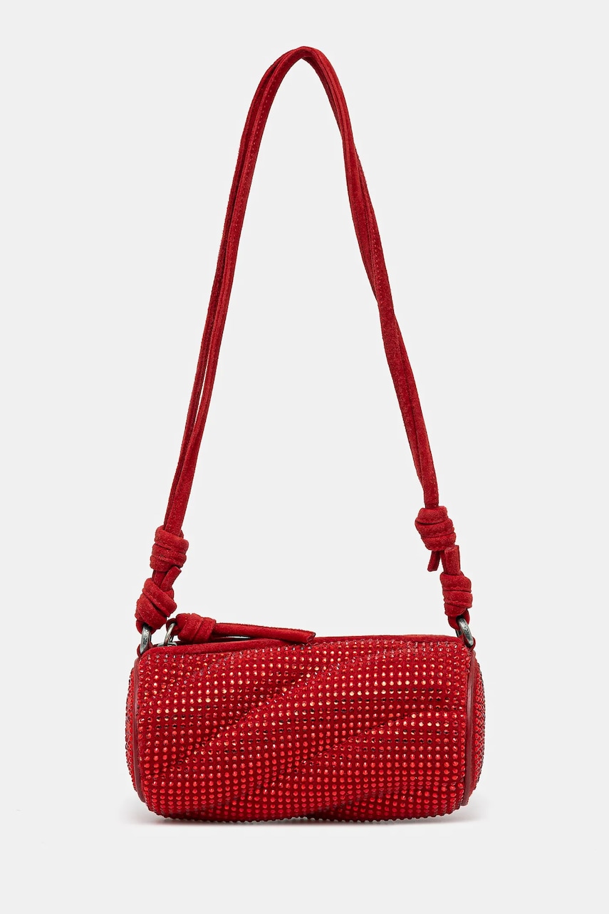 Fiorucci  Semišová kabelka  Suede Rhinestone Micro Mella
