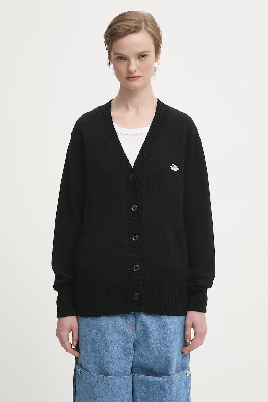 Fiorucci  Vlněný kardigan  Angel Patch Merino Wool