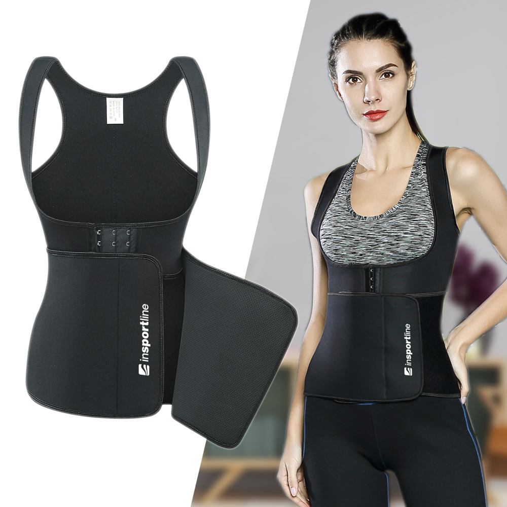 Fitness korzet inSPORTline Corbeam černá S