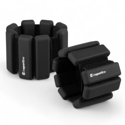 Fitness závaží na kotník a zápěstí inSPORTline Brace 2x0,5 kg černá