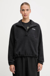 Fleecová mikina Columbia Jasper dámská, černá barva, hladká, 2142381