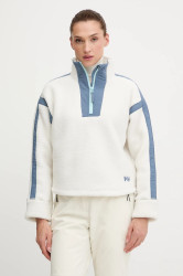 Fleecová mikina Helly Hansen IMPERIAL dámská, béžová barva, hladká, 49581