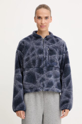 Fleecová mikina The North Face Extreme Pile dámská, tmavomodrá barva, vzorovaná, NF0A8D5XD3O1