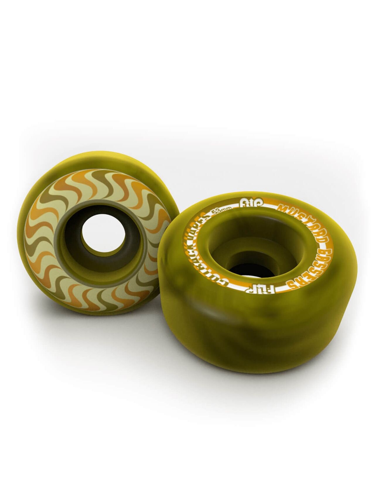 Flip kolečka Cutback Mustard Grassers 53 mm Yellow | Zelená | Velikost skate 53 mm
