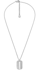 Fossil Pánský ocelový náhrdelník Psí známka Knox JF04882040