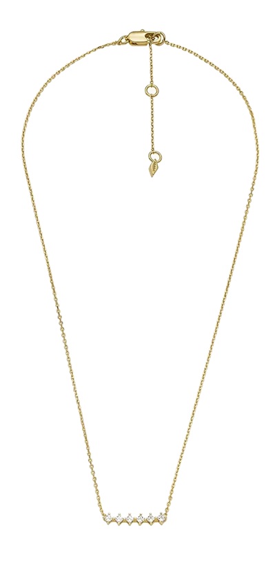 Fossil Pozlacený náhrdelník se zirkony Hazel JOA00811710