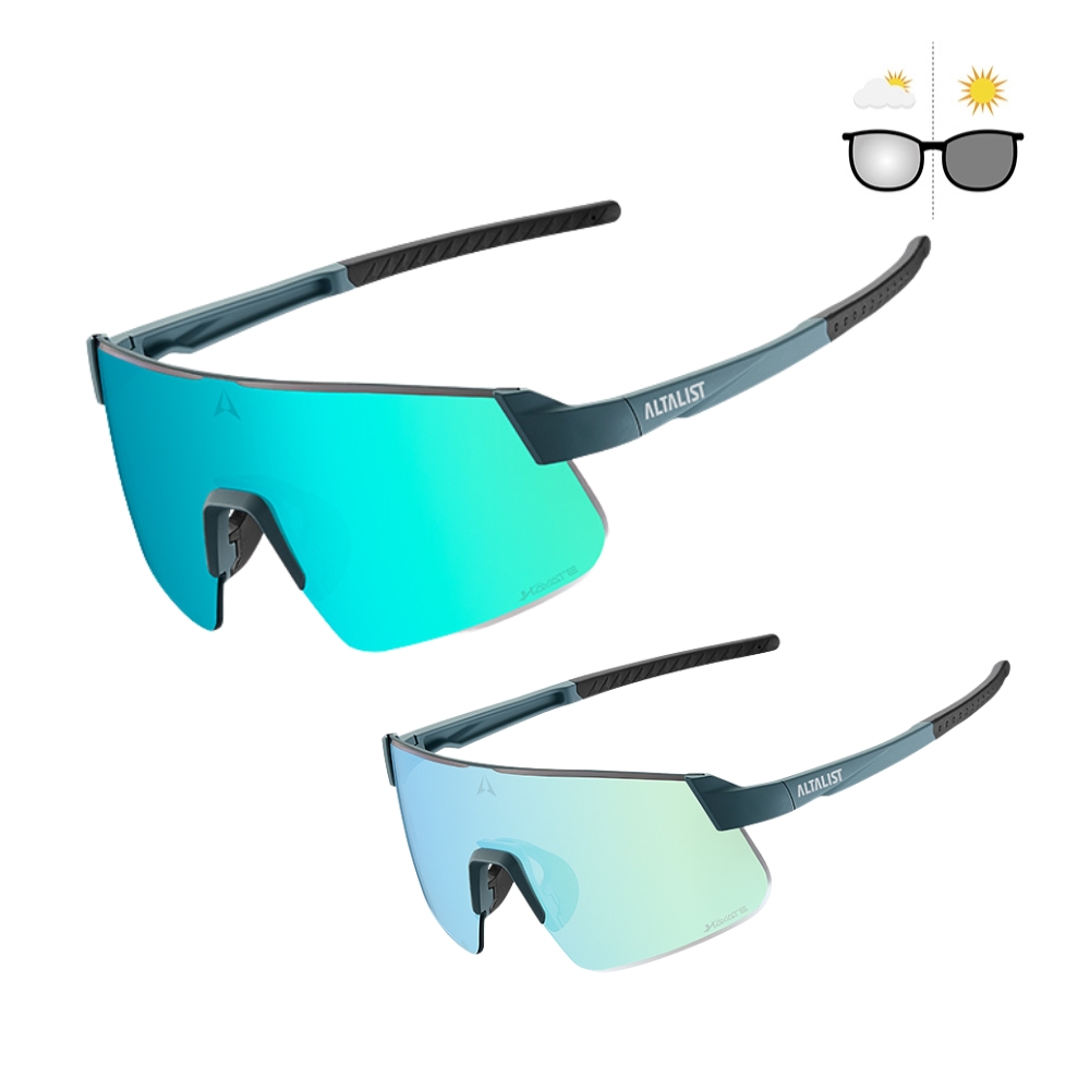 Fotochromatické sluneční brýle Altalist Hayate R2 Photochromic • 25g modrá s modrými skly