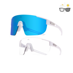 Fotochromatické sluneční brýle Altalist Kaku SP4 bílá s modrými skly
