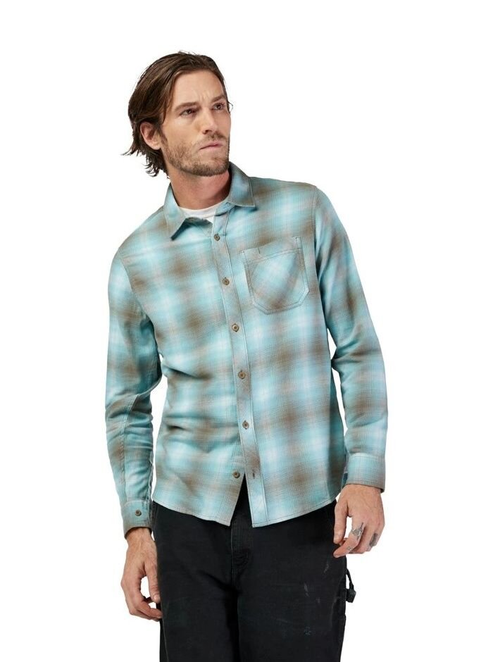 Fox pánská košile Survivalist Stretch Flannel Vintage Wash | Šedá | Velikost L