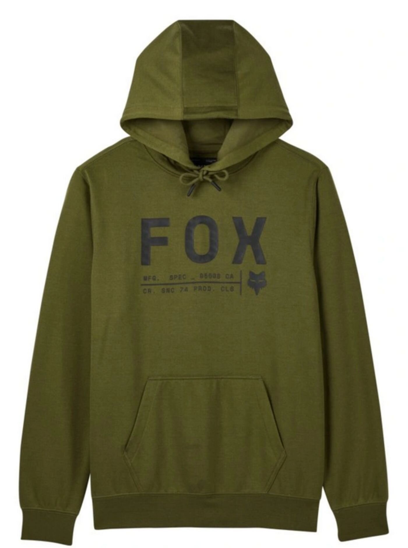 Fox pánská mikina Non Stop Fleece Po Olive Green | Zelená | Velikost L