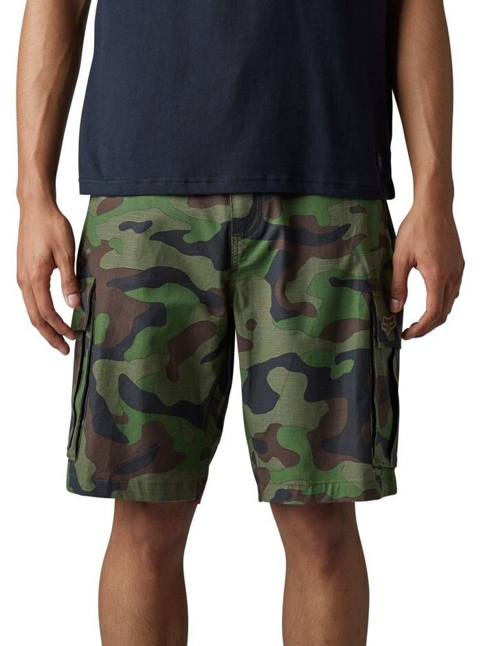 Fox pánské šortky Slambozo Camo Green Camo | Zelená | Velikost 32