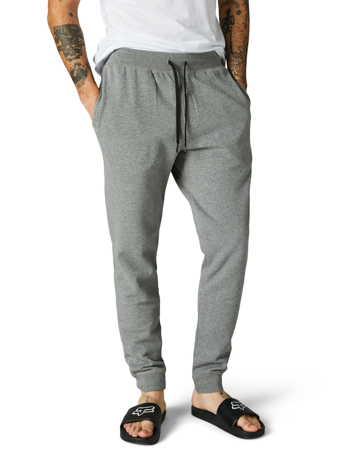 Fox pánské tepláky Lolo fleece Heather Graphite | Šedá | Velikost L