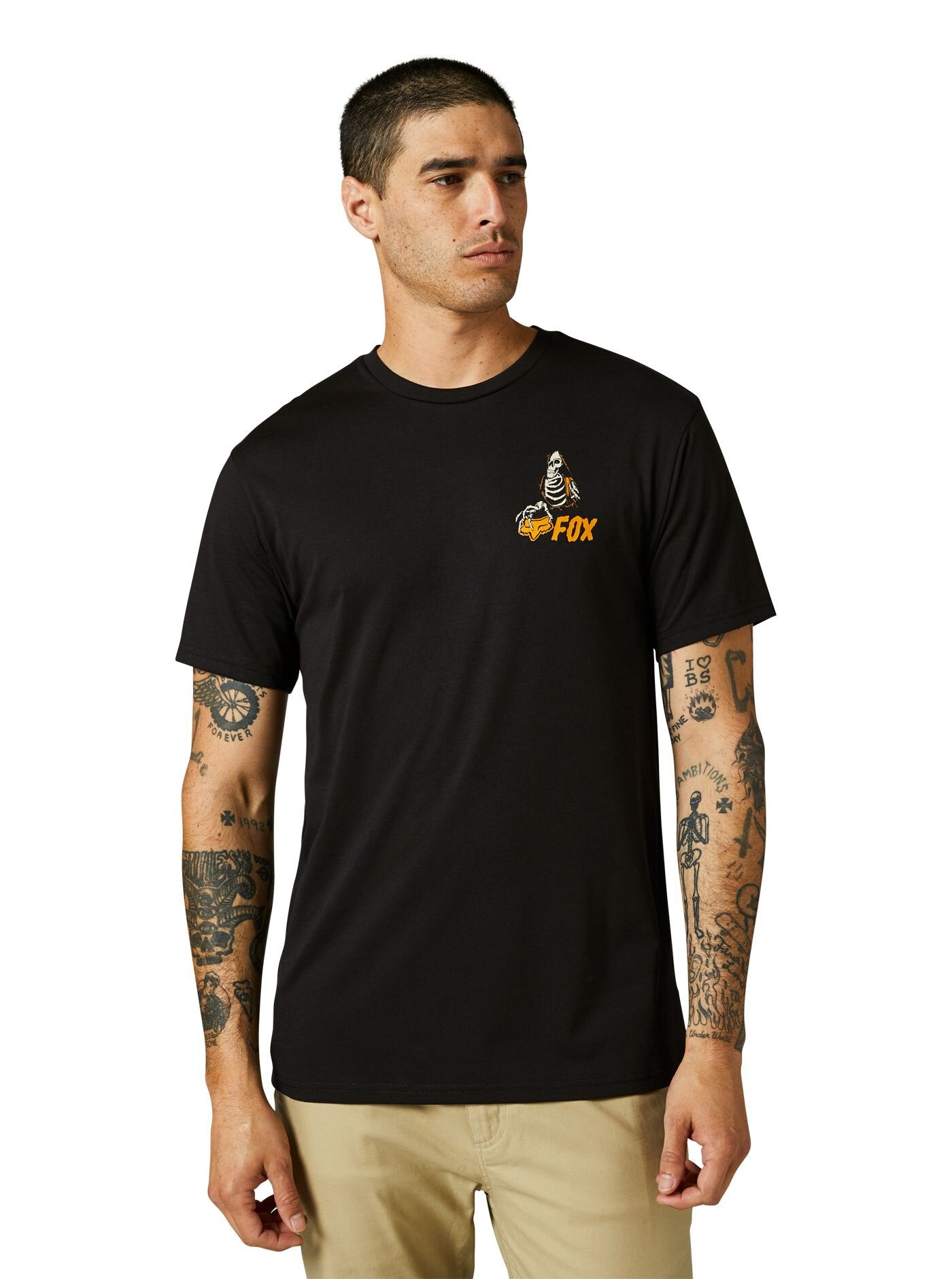 Fox pánské tričko In Sequence Tech Black | Černá | Velikost M