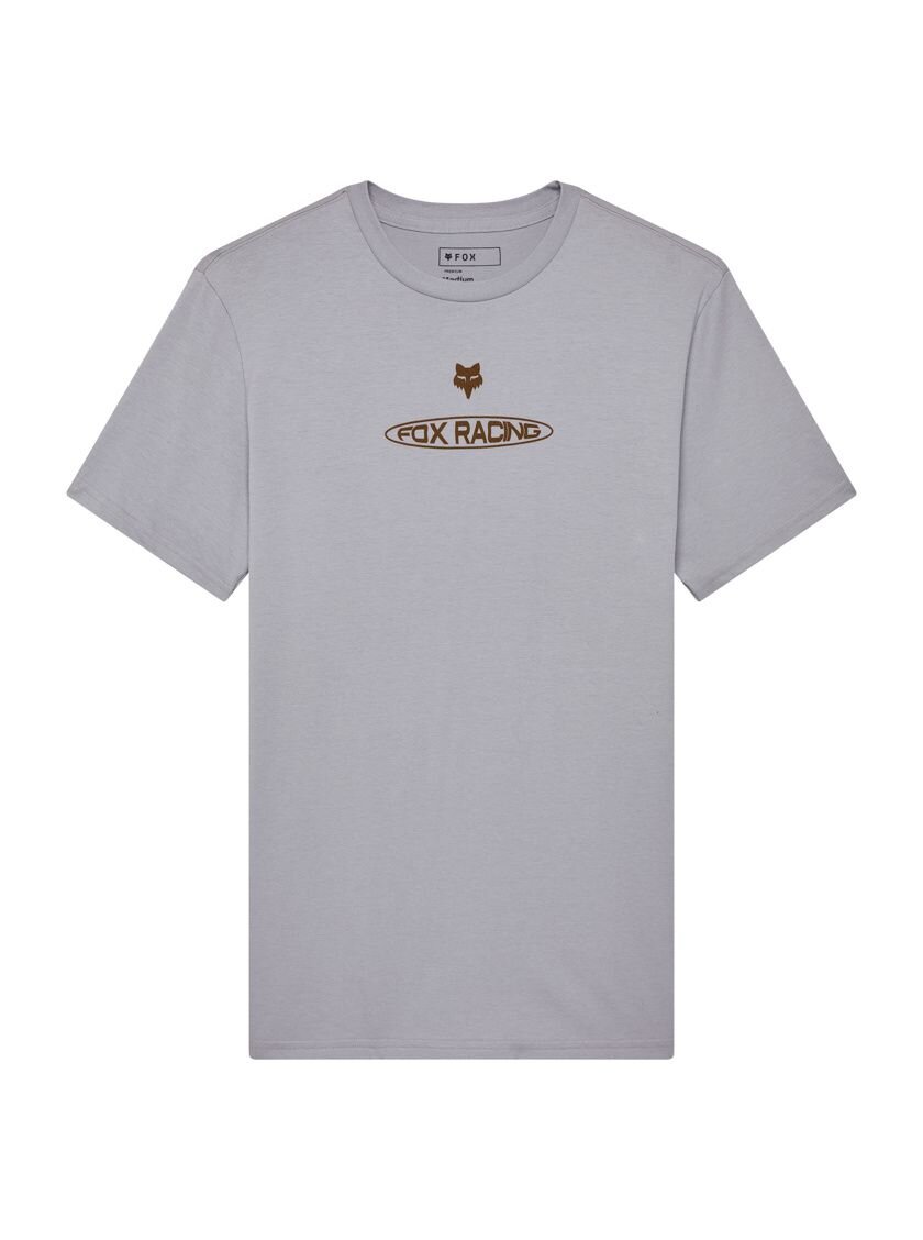 Fox pánské tričko Planet Moto Ss Prem Steel Grey | Šedá | Velikost L