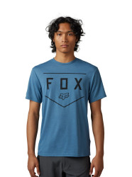 Fox pánské tričko Shield Ss Tech Dark Slate | Modrá | Velikost S
