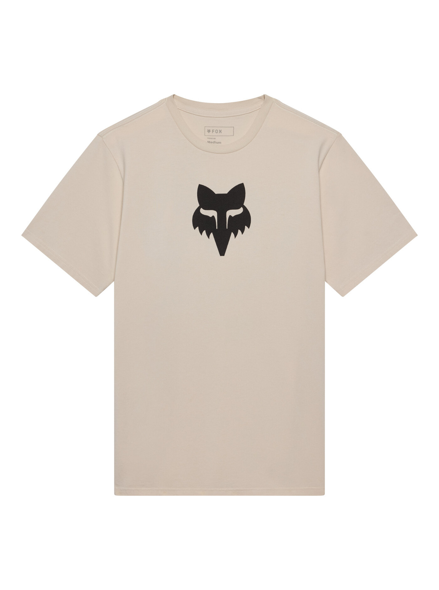 Fox pánské tričko Vision 195 Original SS Chalk | Béžová | Velikost XL | 100% bavlna
