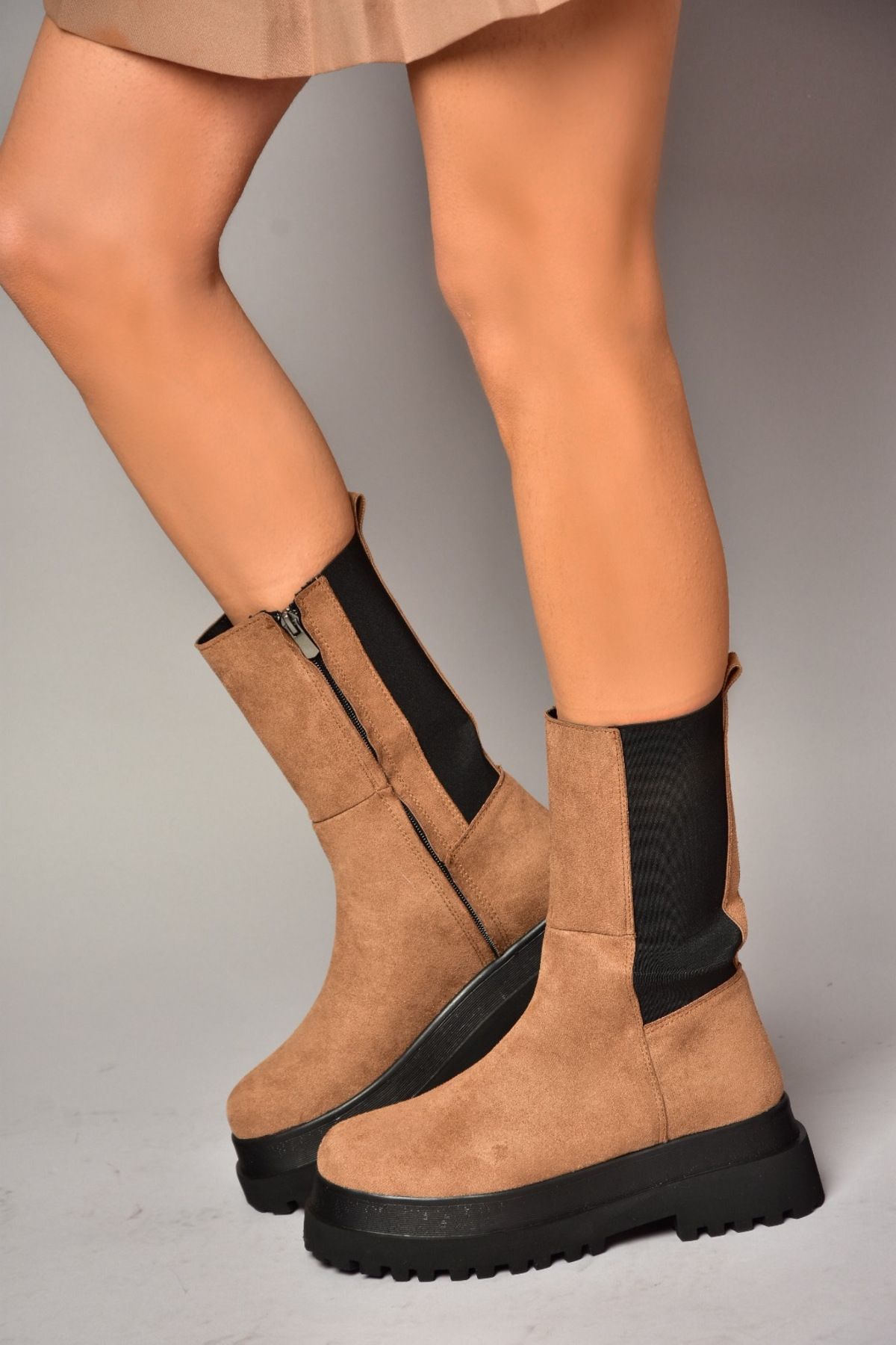 Fox Shoes Tan Women's Suede Boots