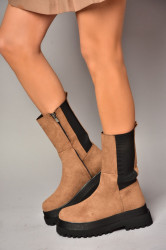 Fox Shoes Tan Women's Suede Boots