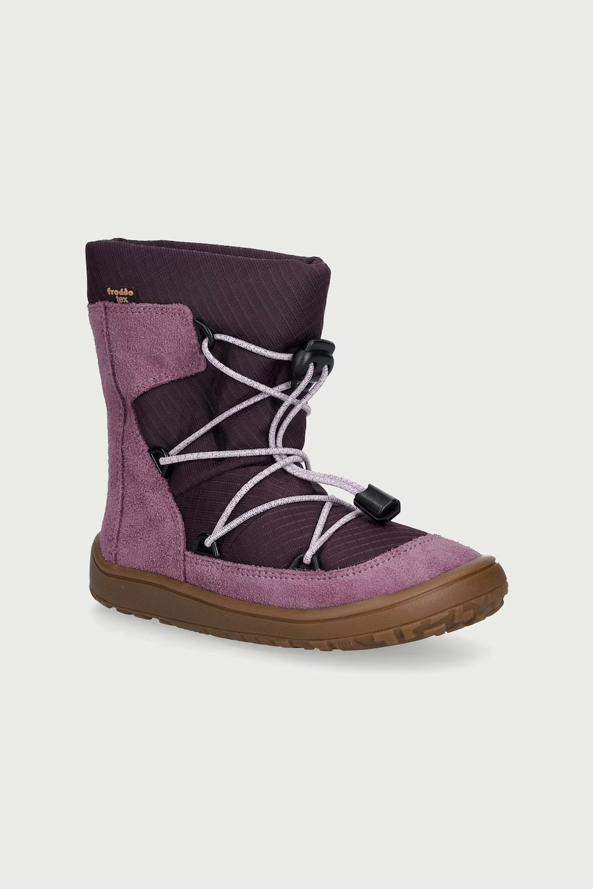 Froddo  boty zimní dětské kožené BAREFOOT TEX TRACK WOOL