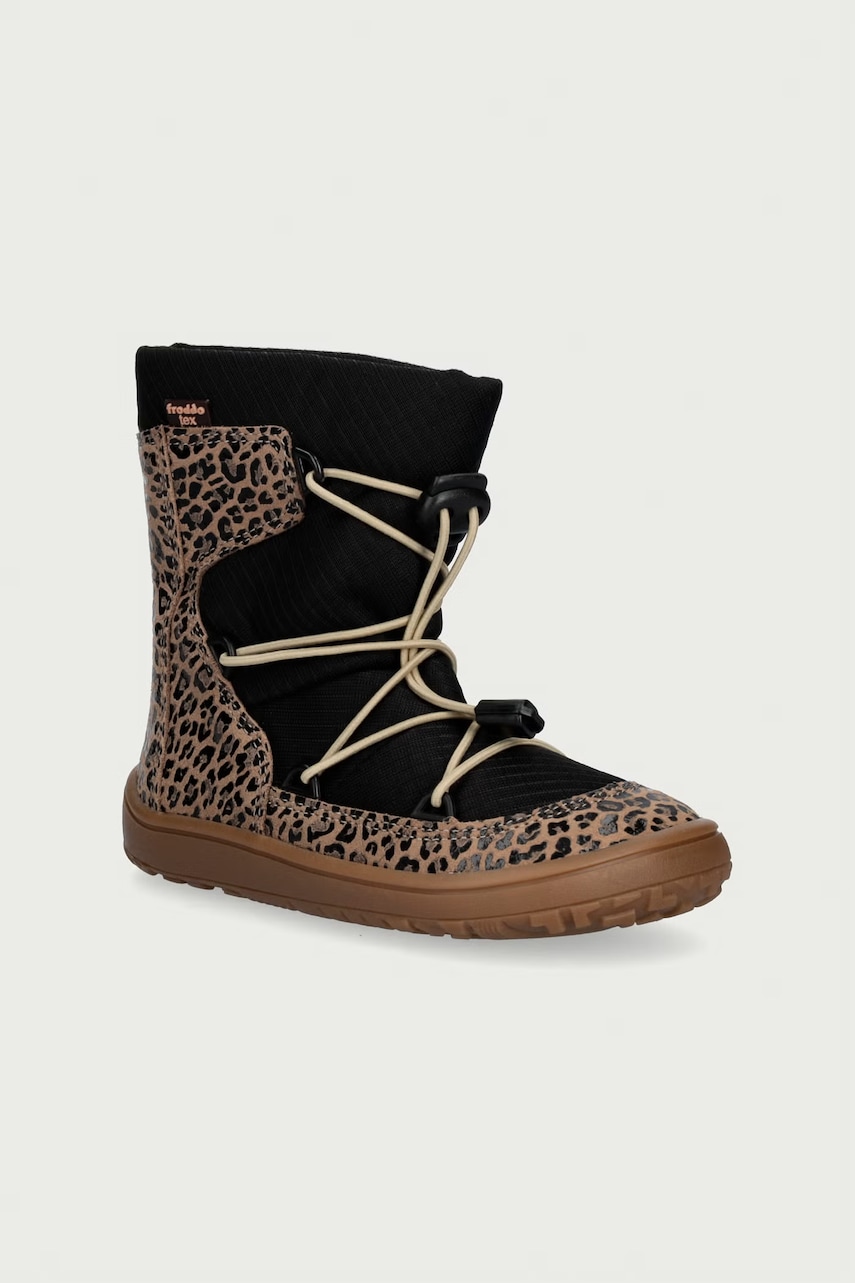 Froddo  boty zimní dětské kožené BAREFOOT TEX TRACK WOOL