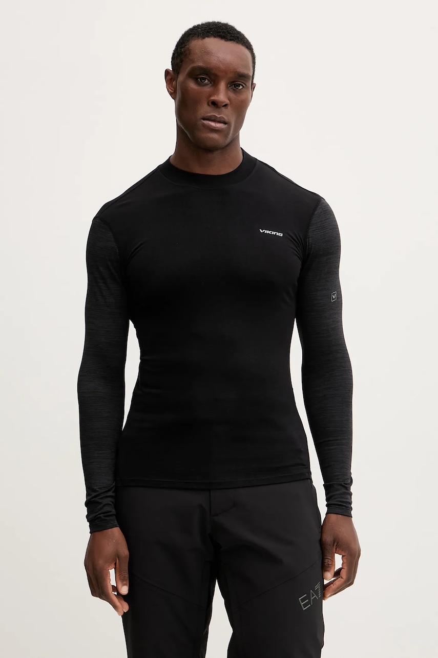 Funkční tričko s dlouhým rukávem s příměsí vlny Viking Novena