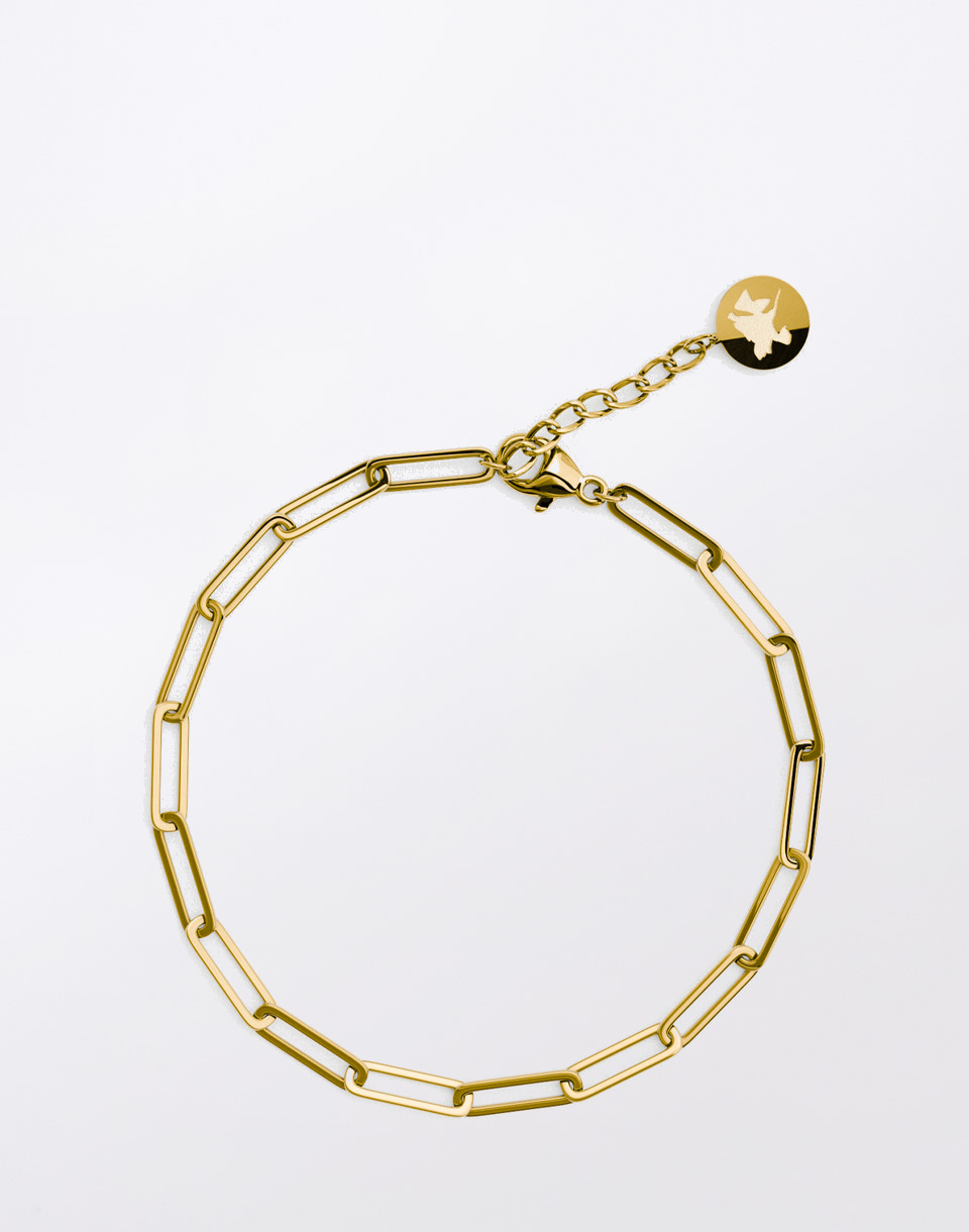 Furiosa Paperclip Vibe Bracelet 18K POZLACENÍ
