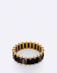 FURIOSA® Prsten Crush Noir 18K POZLACENÍ L