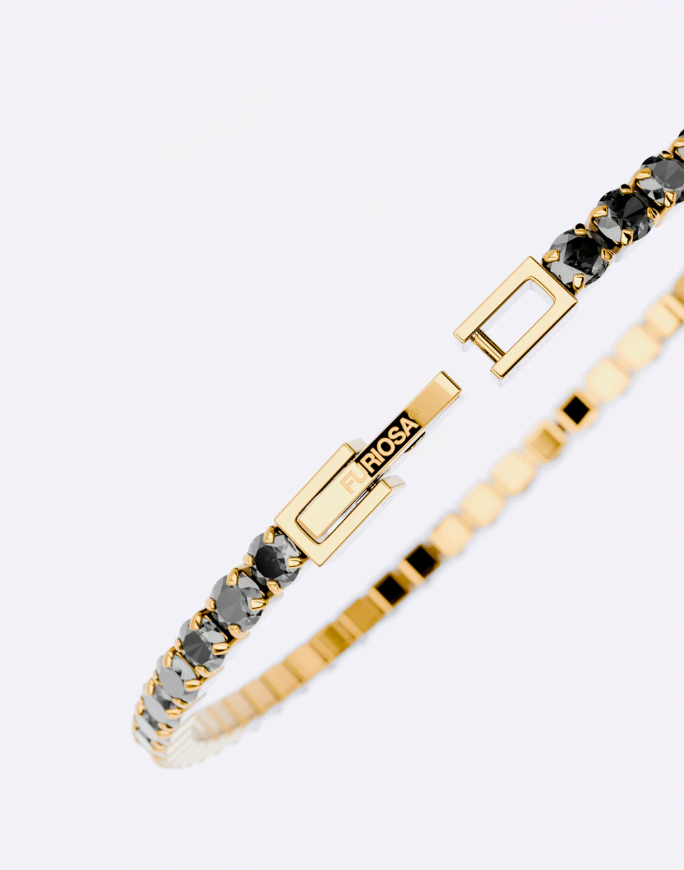 FURIOSA® Tennis Bracelet Midnight 18K POZLACENÍ