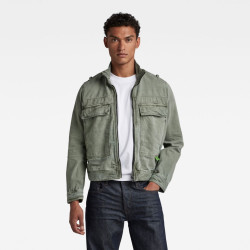 G-STAR Jacket - Utility Flap Pocket Zip Jacket Green