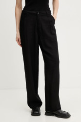 G-Star kalhoty dámské z viskózy Pleated chino