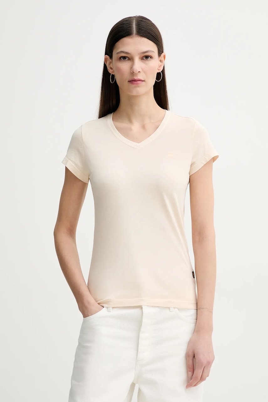 G-Star  tričko dámské bavlněné Overdyed eyben slim v t 2.0