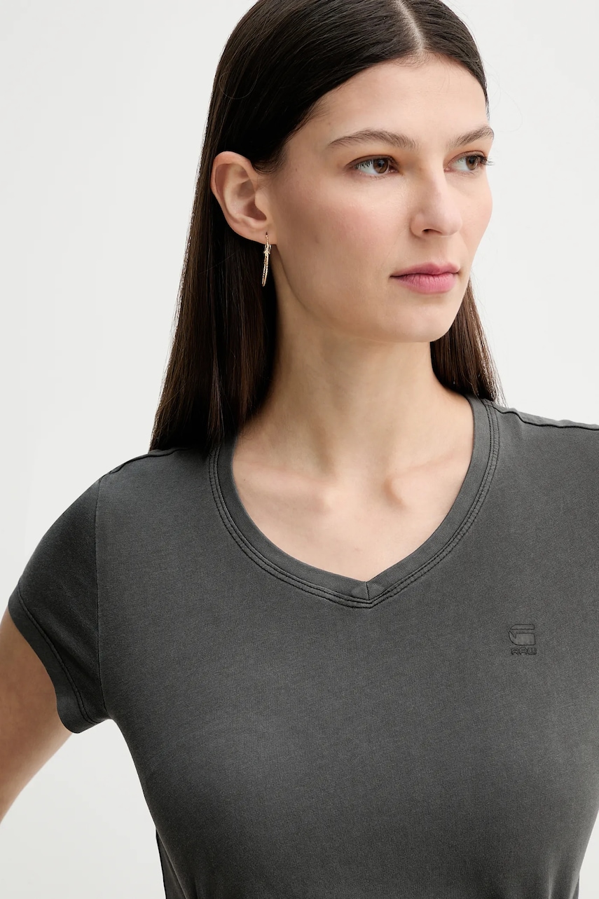 G-Star  tričko dámské bavlněné Overdyed eyben slim v t 2.0