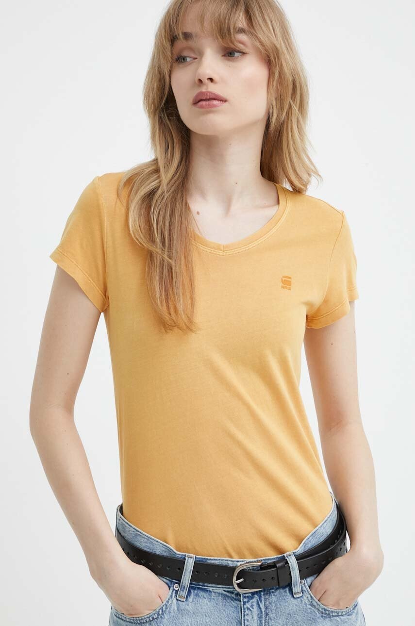 G-Star  tričko dámské bavlněné Overdyed eyben slim v t 2.0