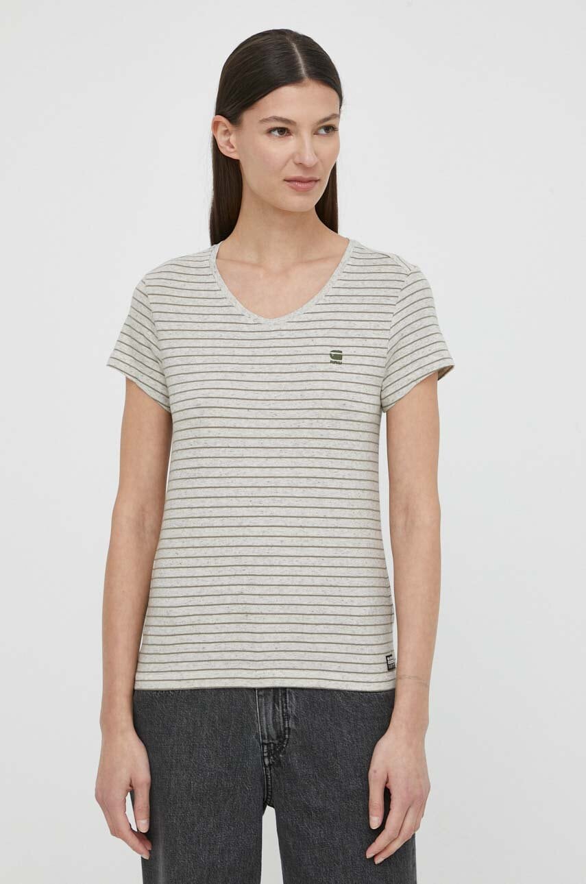 G-Star  tričko dámské bavlněné Stripe Eyben Slim V T 2.0